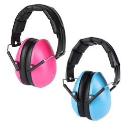 אוזניות נגד רעש לילדים בצבע כחול וורוד